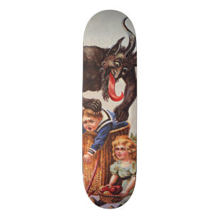 Krampus kidnappade barn skateboard bräda 21,5 cm