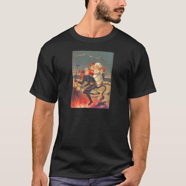 Krampus kidnappade barn t shirt (Framsida)