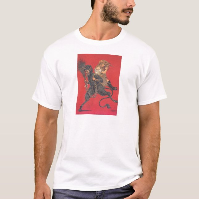 Krampus kidnappade flicka tee (Framsida)