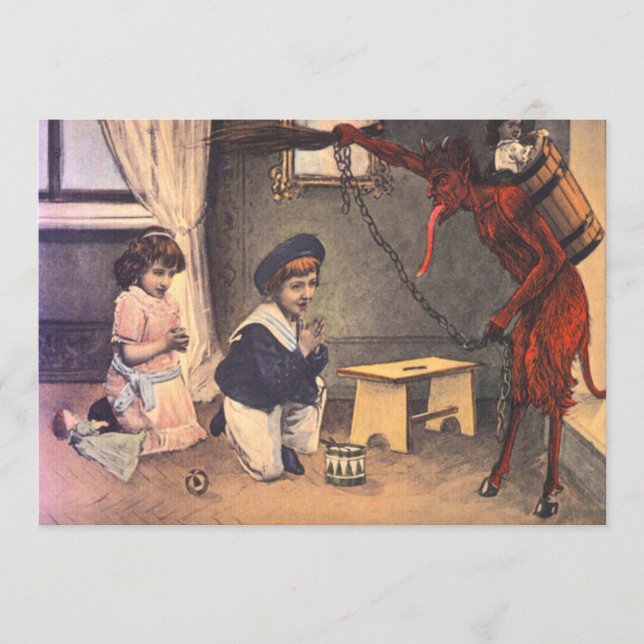 Krampus Kidnapping Bad Children (Framsida)