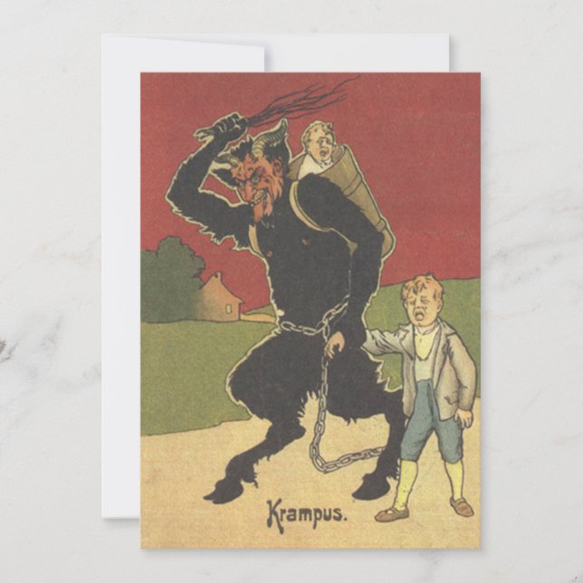 Krampus Kidnapping Children (Framsida)