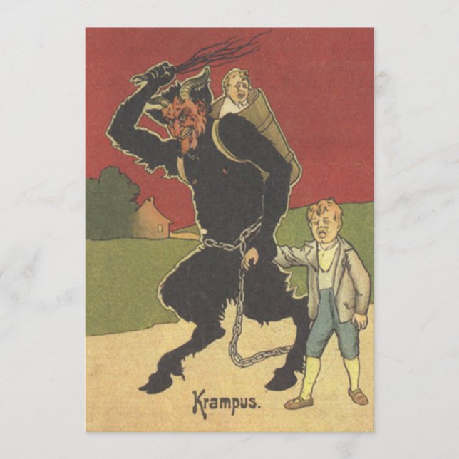 Krampus Kidnapping Children (Framsida)