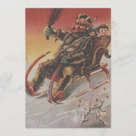 Krampus Kidnapping Children Sleigh