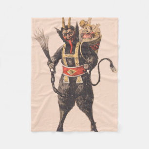Krampus Kidnapping Children Switch Fleecefilt