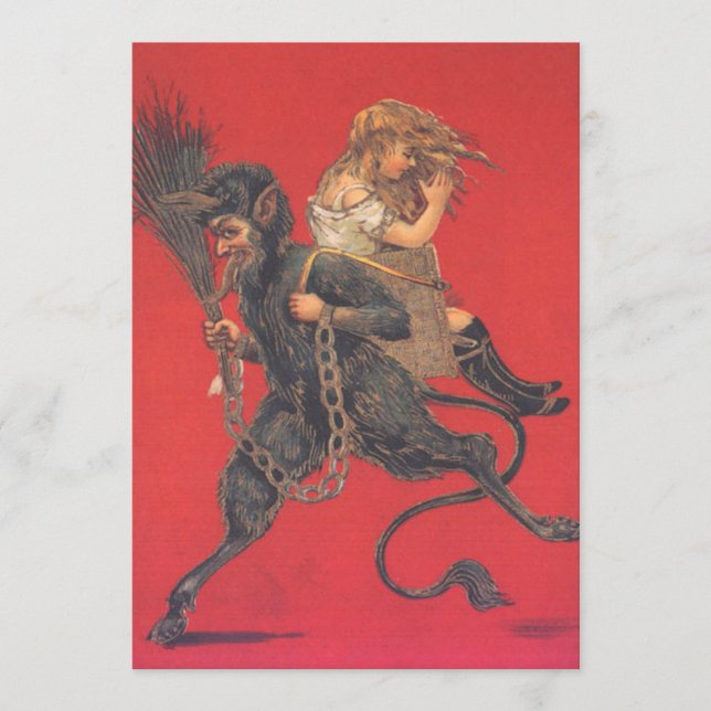 Krampus Kidnapping Girl (Framsida)