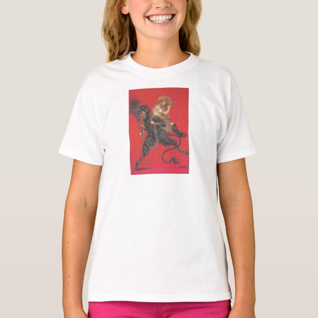 Krampus Kidnapping Girl Tee (Framsida)