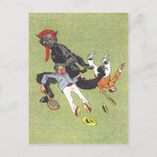 Krampus Kidnapping Manar Vykort