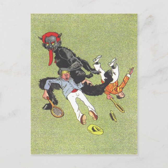 Krampus Kidnapping Manar Vykort (Framsida)