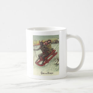 Krampus Kidnapping på Sleigh Kaffemugg