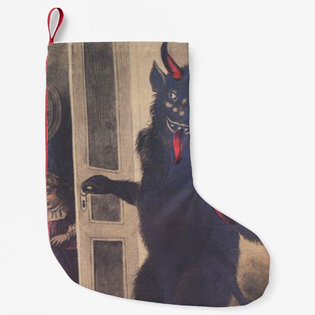 Krampus Kidnapping People Liten Julstrumpa (Framsidan)