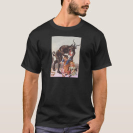 Krampus kidnappning av barn t-shirt