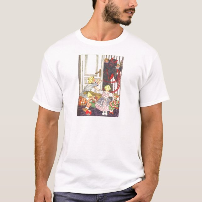 Krampus kidnappning av dåliga barn t shirt (Framsida)