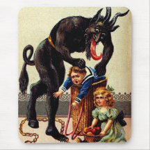 Krampus Kids i Basket Helgdag jul Mousepad