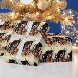 Krampus Kids i Basket Helgdag-julklapp Presentpapper