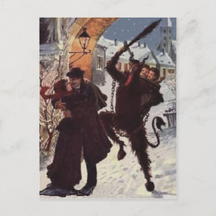Krampus Kissing par Punish Kidnap Vykort