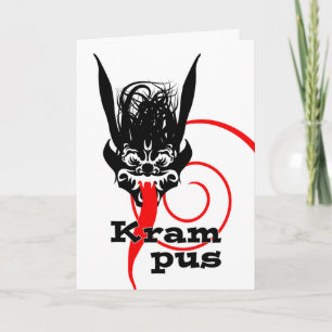 Krampus kommer, Krampunacht Beast med Tunga Helgkort