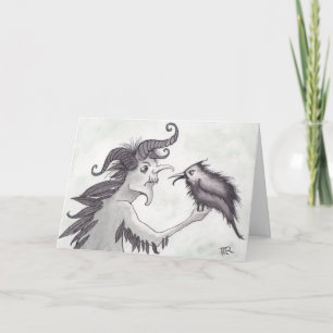 Krampus & korpsvart helgkort