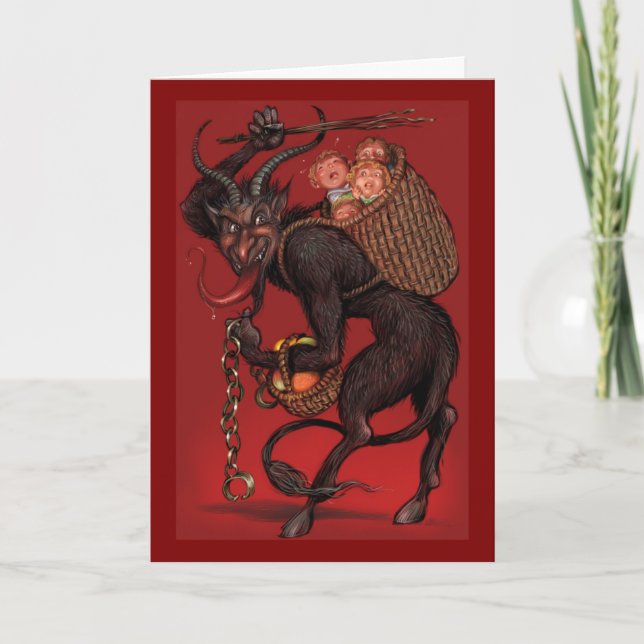 Krampus-kort Helgkort (Framsida)