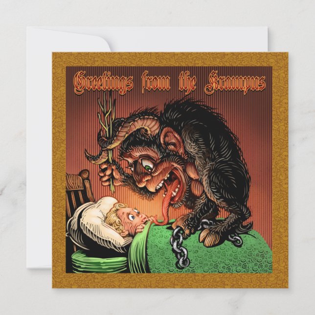 Krampus-kort Kort (Framsida)