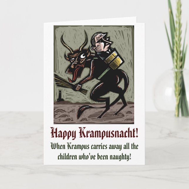 Krampus-kort - Putin-utgåvan Helgkort (Framsida)