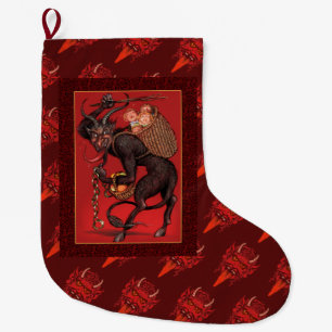 Krampus-lagring Stor Julstrumpa