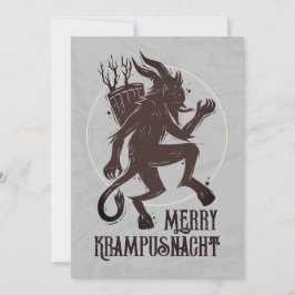 Krampus Merry krampusnacht-julkort Helgdag Julkort