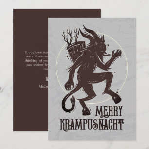 Krampus Merry krampusnacht-julkort Helgdag Julkort