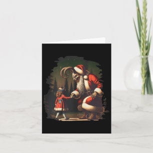Krampus Mörk God jul Krampus Helgdag Horro Kort