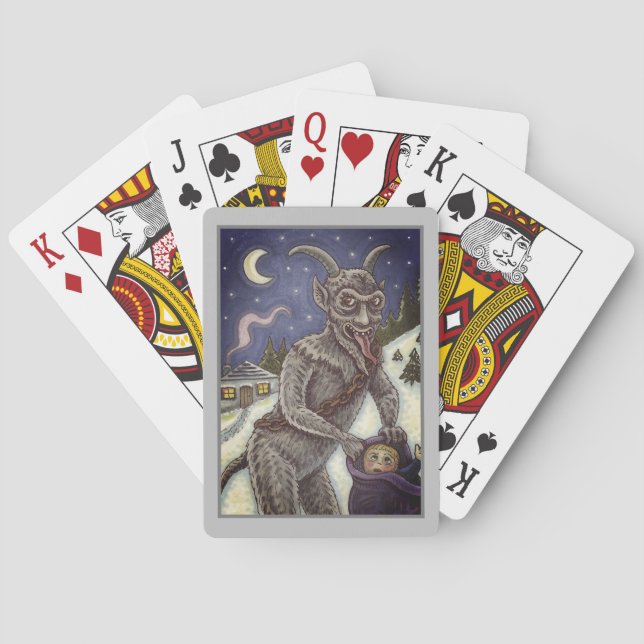 KRAMPUS & NAUGHTY CHILDREN, SCARY CHRISTMAS STORY CASINOKORT (Baksidan)