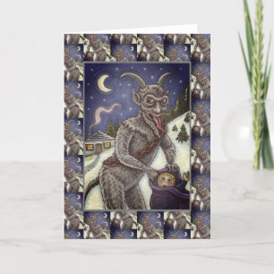 KRAMPUS & NAUGHTY CHILDREN, SCARY CHRISTMAS STORY HELGKORT