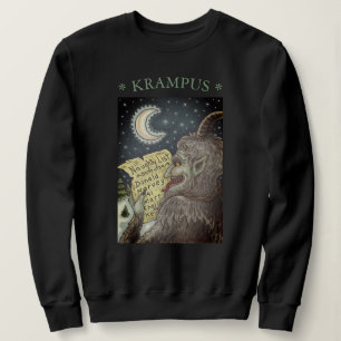 KRAMPUS NAUGHTY LIST, CHRISTMAS SWEATSHIRT Womens T Shirt