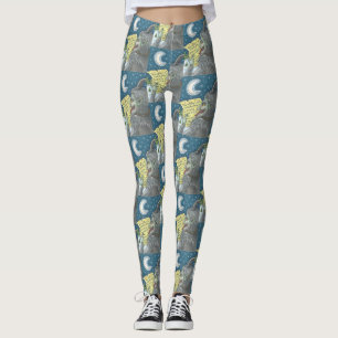 KRAMPUS NAUGHTY LIST GRUMPY CHRISTMAS LEGGINGINGS LEGGINGS