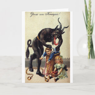 Krampus och Hans Sack 2 Helgkort