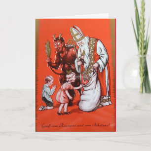 Krampus och St Nicholas kort
