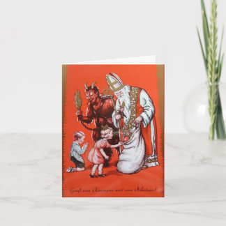 Krampus och St Nicholas kort