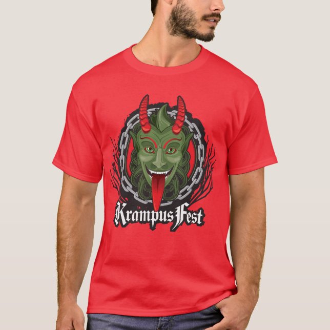 Krampus original (röd T) Tee (Framsida)