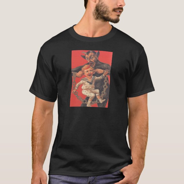 Krampus påfrestande pys tee (Framsida)