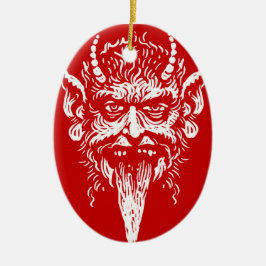 Krampus prydnad julgransprydnad keramik