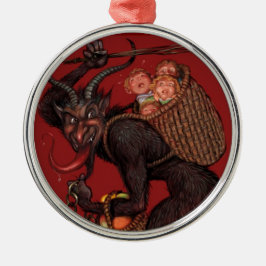 Krampus prydnad julgransprydnad metall