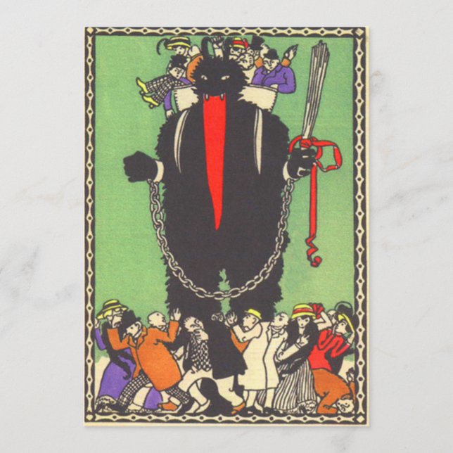 Krampus samlar in skadade personer (Framsida)