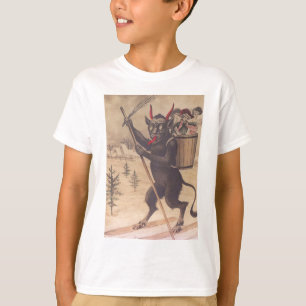 Krampus Skiing Kidnappning Kvinnor T-shirt
