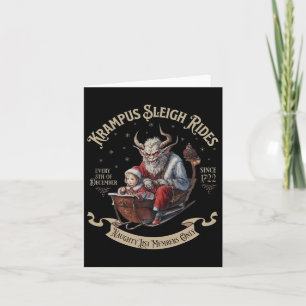 Krampus slädfärder kort