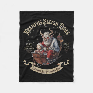 Krampus Sleigh Rides Fleecefilt