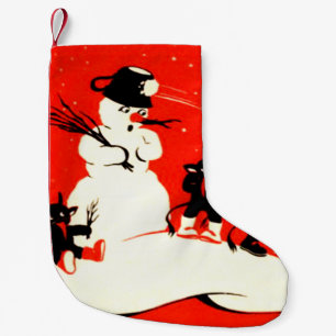 Krampus Snögubbe Snowball Switch Liten Julstrumpa