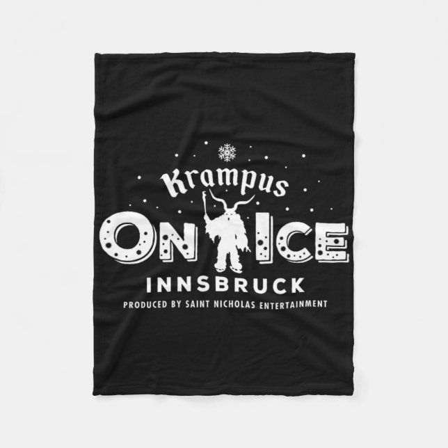 Krampus Springa Innsbruck Österrike Fleecefilt (Framsidan)