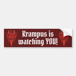 Krampus-stötfångare Bildekal