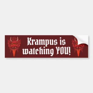Krampus stötfångare bildekal
