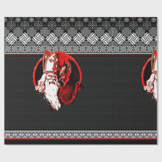 Krampus Sweater Wrapping Papprare Presentpapper