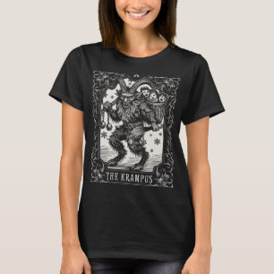 Krampus Tarot-kortdesign Julsäsong Ond Pa T Shirt