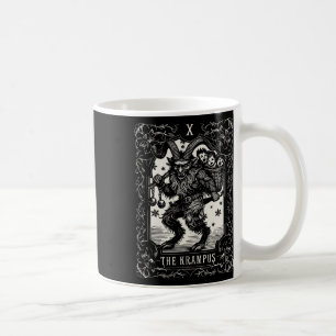 Krampus Tarot-kortdesign Julsäsong Onda Pa Kaffemugg
